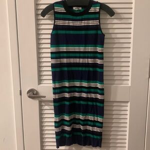 BB Dakota Callie Stripe Body-Con Ribbed Dress